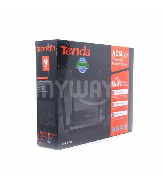 Tenda D305 Modem Routeur sans fil 300N USB 4 Antennes