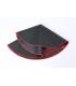 Tapis Rond pour Chaise Gaming 36x36 Xtrike GX01 avec Tissu Ondulé en Microfibre, Noir et Rouge